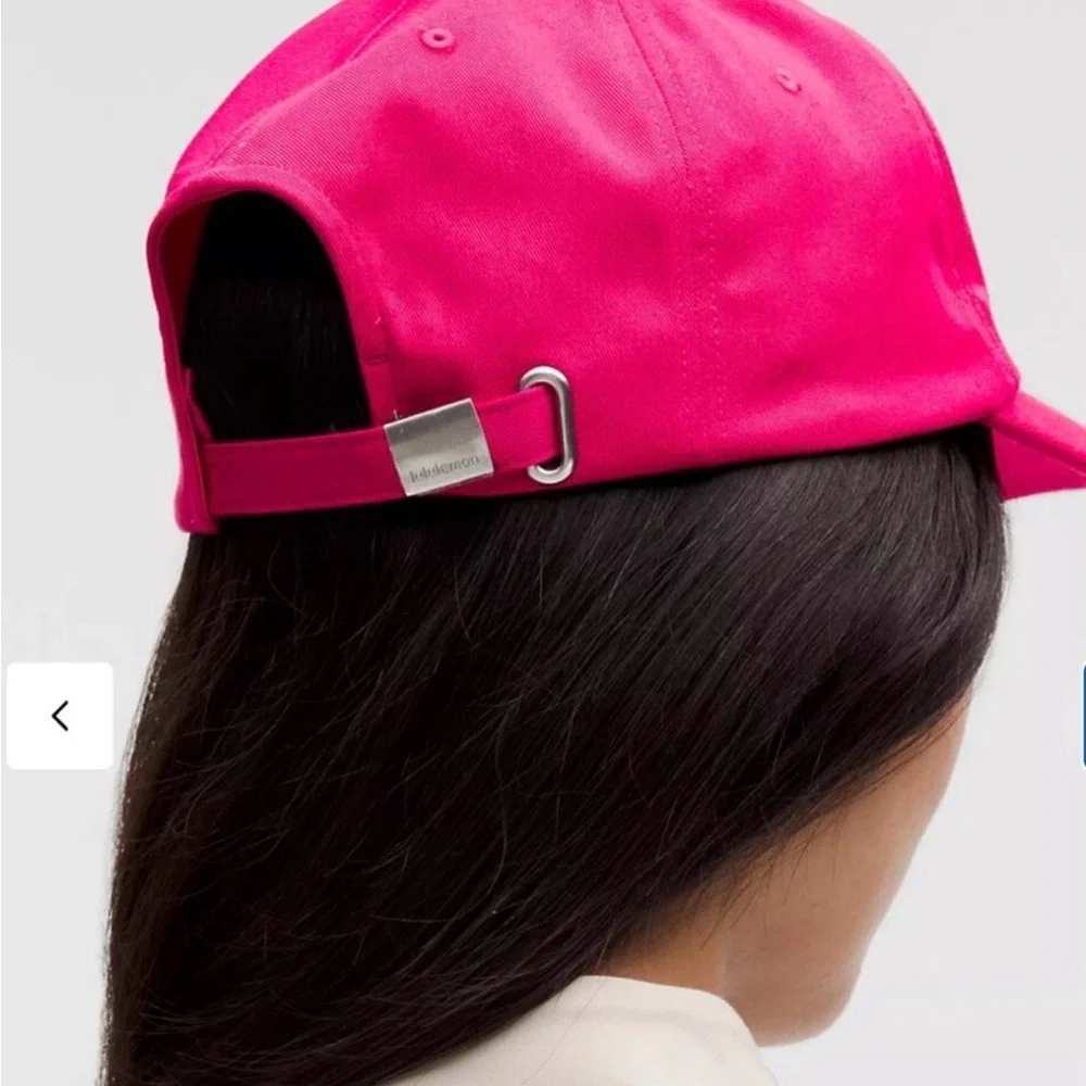 lululemon Unisex Classic Ball Cap in Hot Pink with Logo Spell Out